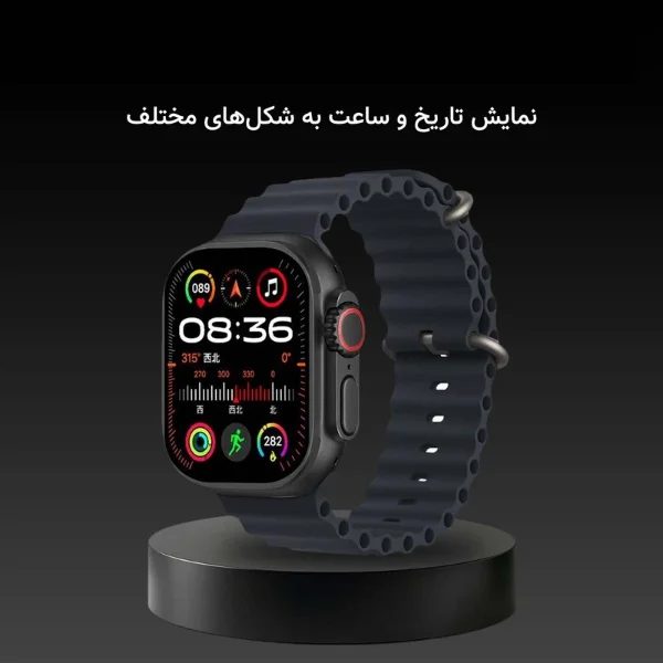 ساعت هوشمند 49 میلی متر مدل Racher با بند سیلیکونی - تصویر 7
