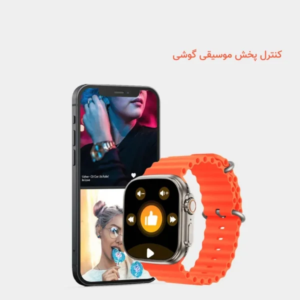 ساعت هوشمند 49 میلی متر مدل Racher با بند سیلیکونی - تصویر 4